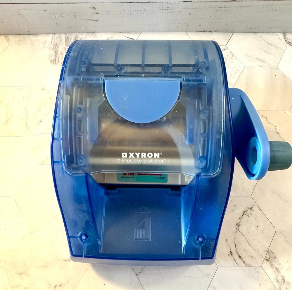 Xyron Create-A-Sticker MINI Machine 2.5X20 Blue AT255-20CFTP Scrapbooking Crafts